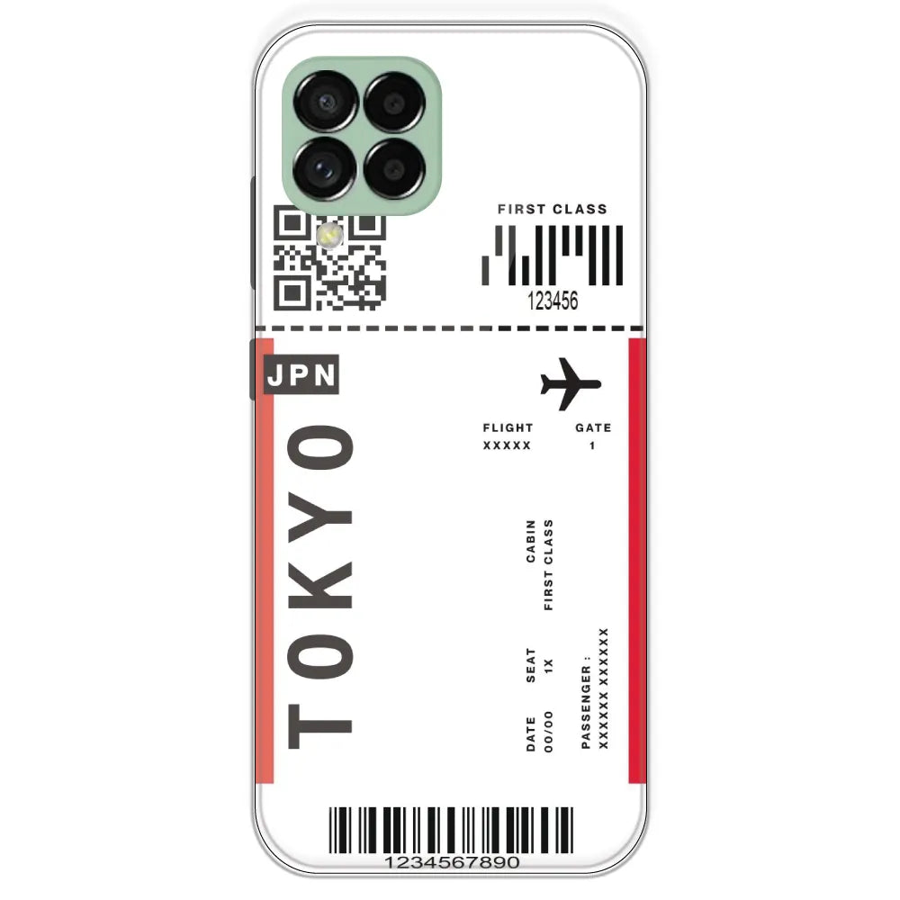 Tokyo Ticket - Clear Printed Silicone Case For Samsung Galaxy M33