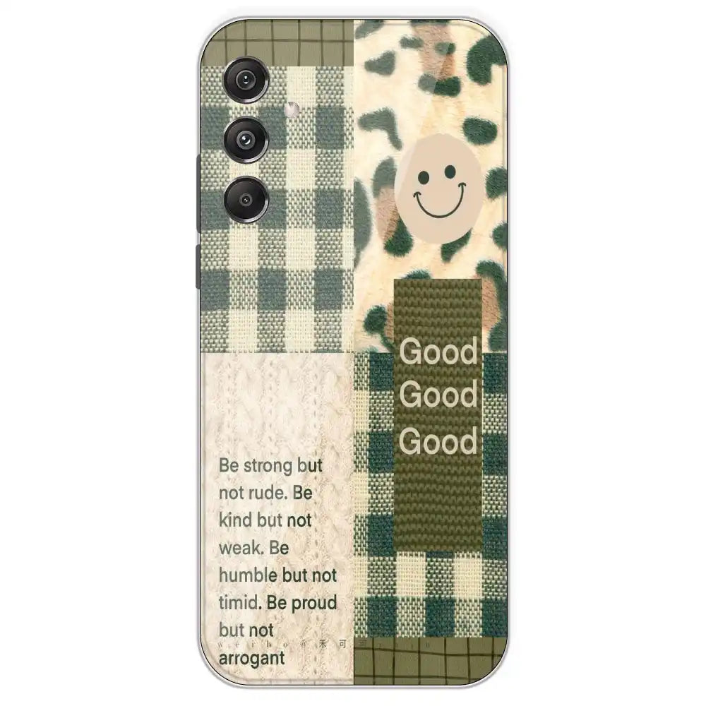 Patchwork Positivity - Printed Silicone Case For Samsung Galaxy M34