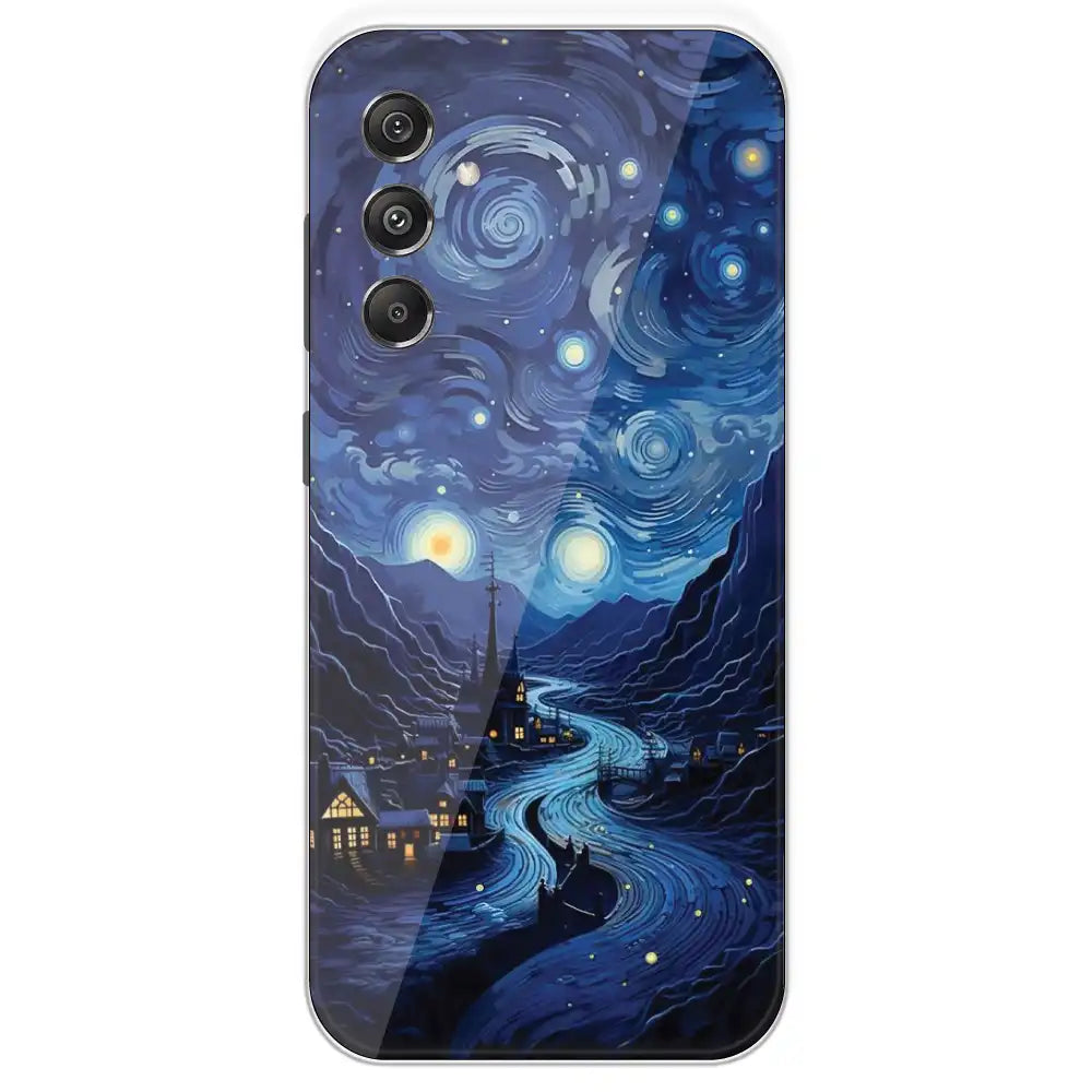 The Starry Night - Printed Silicone Case For Samsung Galaxy M34