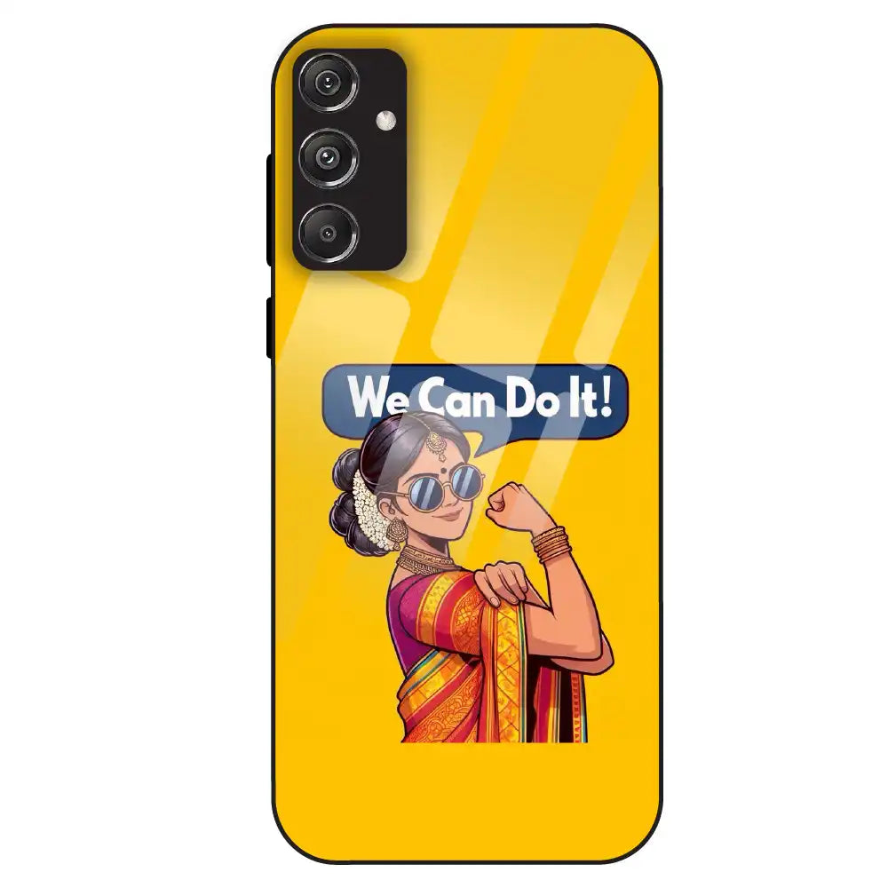 Empowered Woman Art - Glass Case For Samsung Galaxy M34