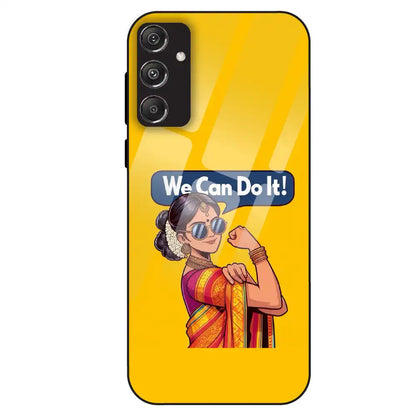 Empowered Woman Art - Glass Case For Samsung Galaxy M34