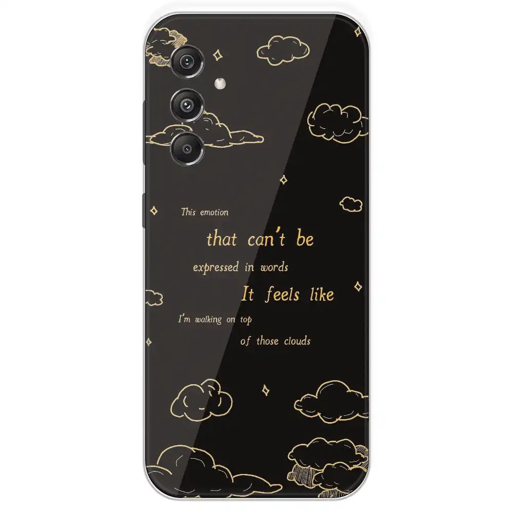 On Top Of Those Clouds - Printed Silicone Case For Samsung Galaxy M34