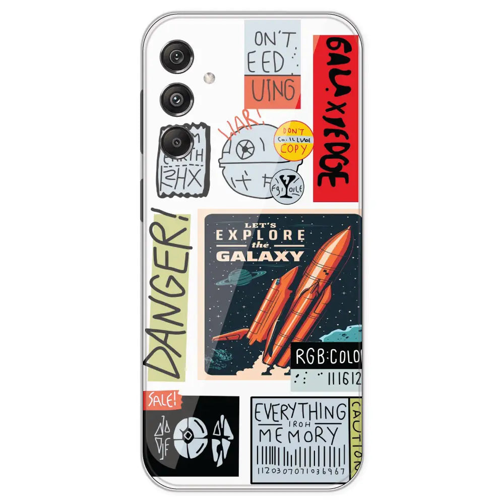Galaxy - Clear Printed Silicone Case For Samsung Galaxy M34