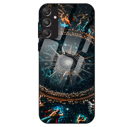 Celestial Star Compass - Glass Case For Samsung Galaxy M34
