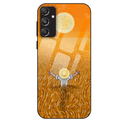 Golden Field Serenity - Glass Case For Samsung Galaxy M34