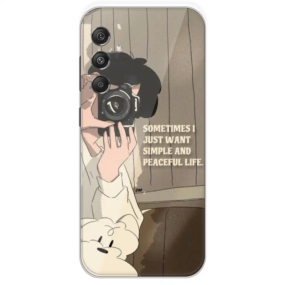 Photographer - Printed Silicone Case For Samsung Galaxy M34