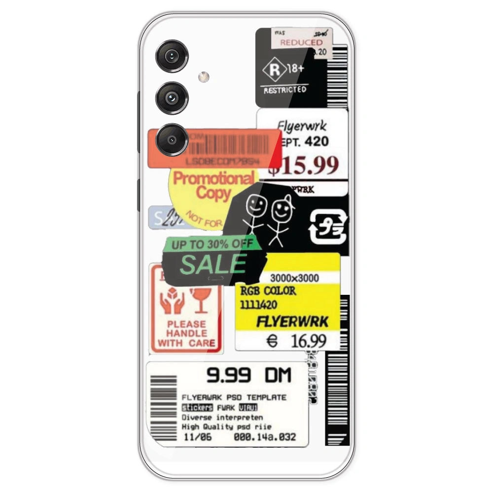 Sales - Clear Printed Silicone Case For Samsung Galaxy M34