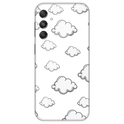 Clouds - Clear Printed Silicone Case For Samsung Galaxy M34