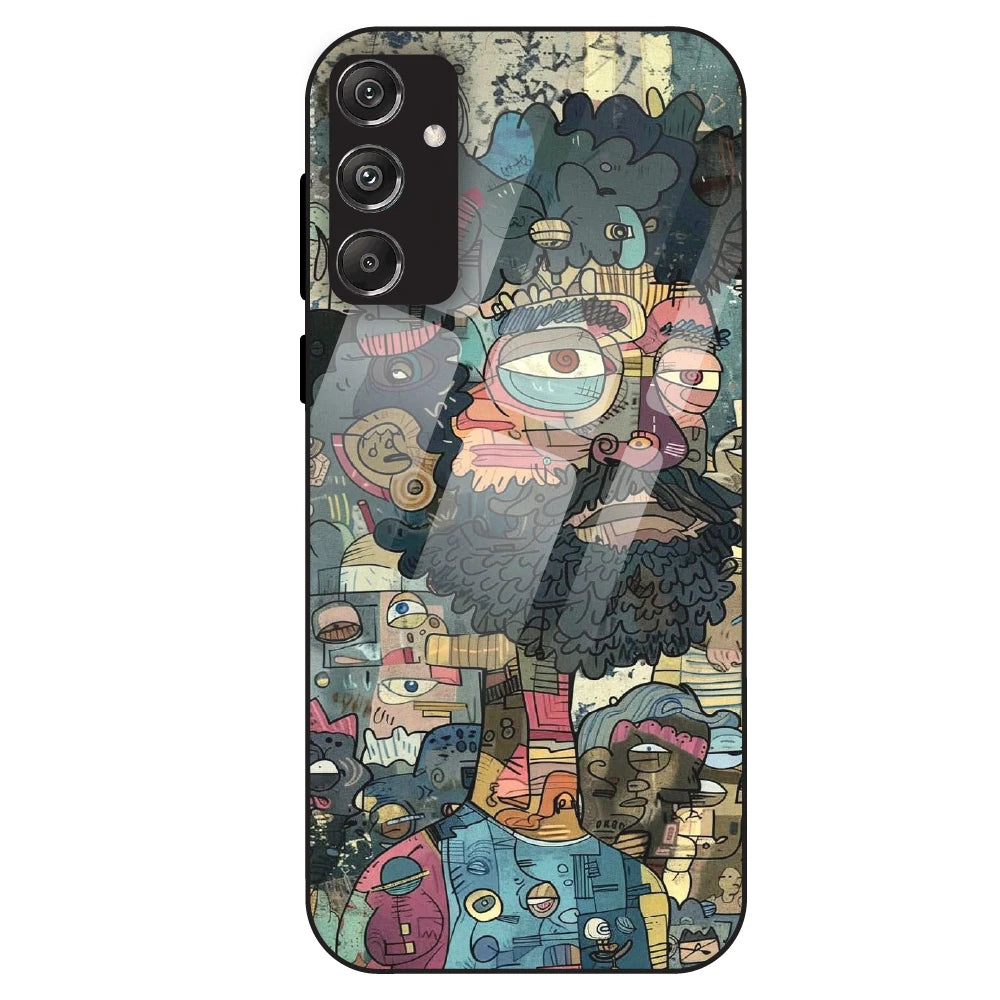 Urban Doodle Art - Glass Case For Samsung Galaxy M34