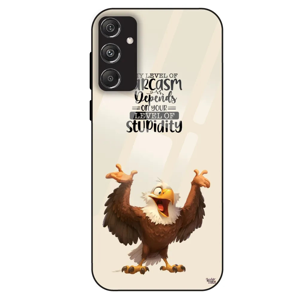 Sarcasm Eagle Quote - Glass Case For Samsung Galaxy M34