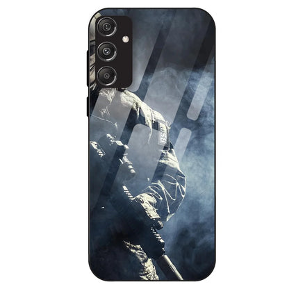 Tactical Soldier - Glass Case For Samsung Galaxy M34