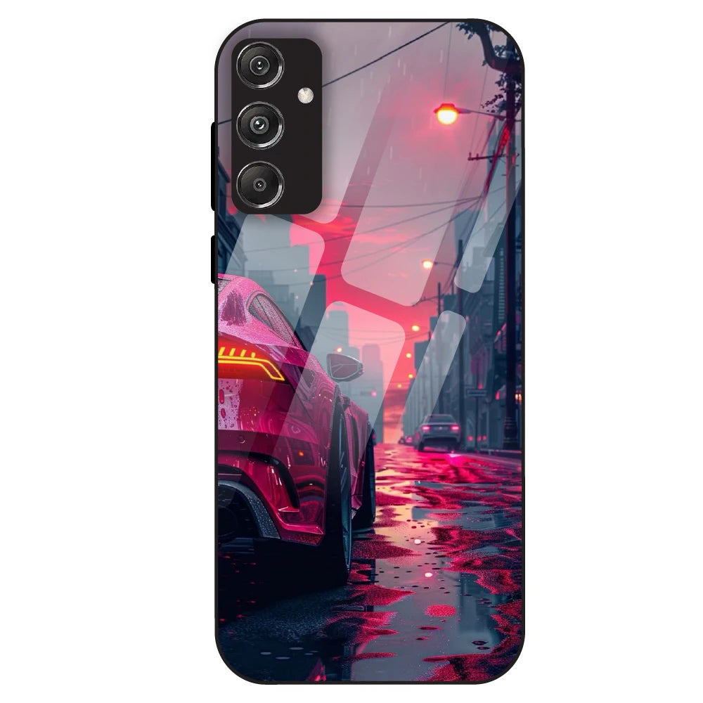 Neon Street Racer - Glass Case For Samsung Galaxy M34
