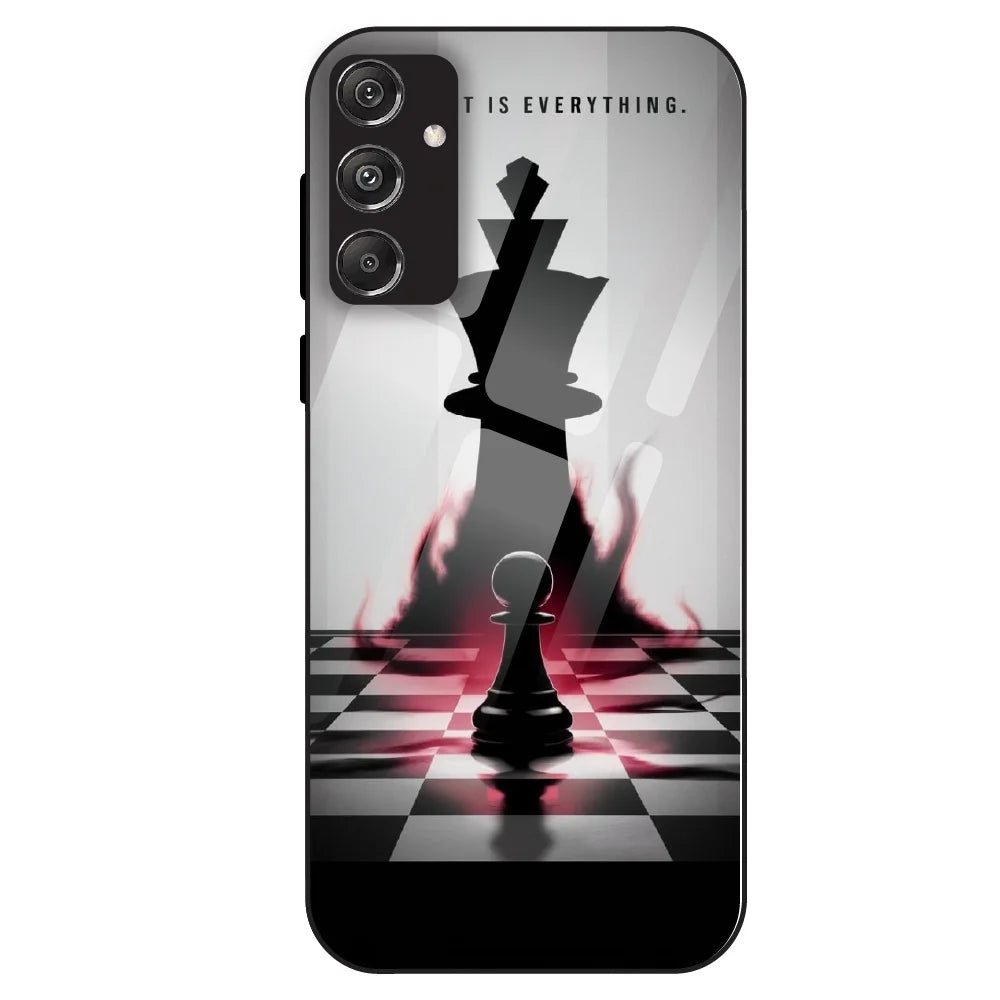 Chess Power Shadow - Glass Case For Samsung Galaxy M34
