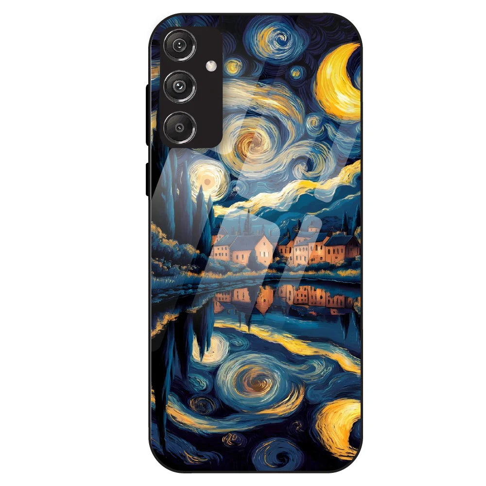 Starry Night Dreamscape - Glass Case For Samsung Galaxy M34