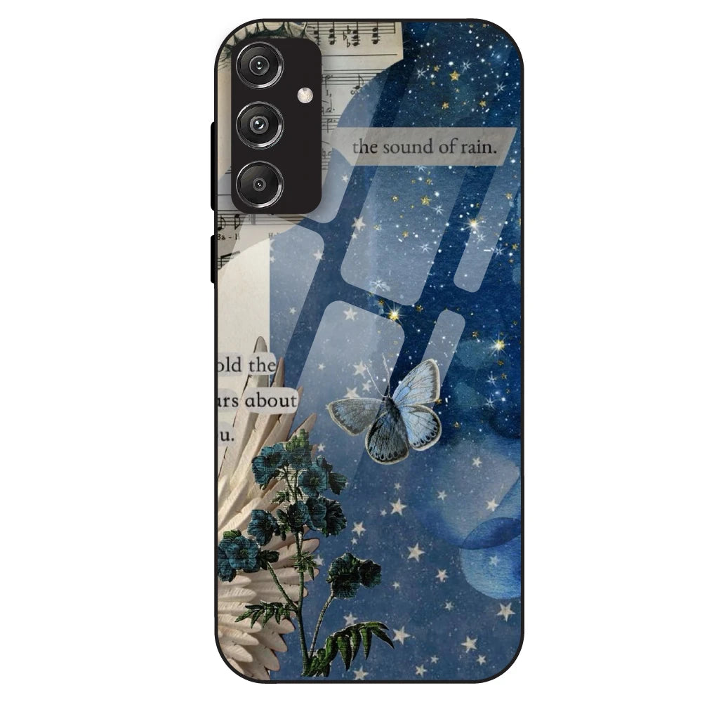 Midnight Butterfly Aesthetic - Glass Case For Samsung Galaxy M34
