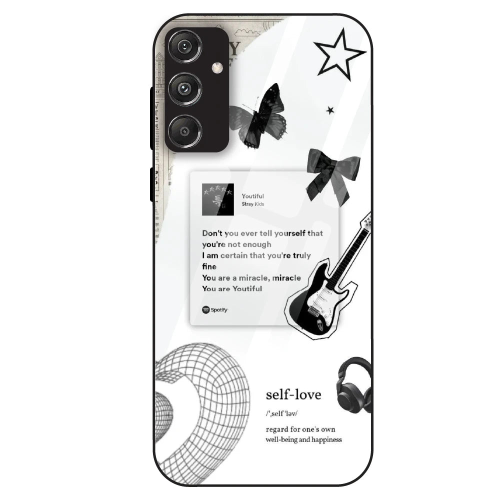 Monochrome Self-Love - Glass Case For Samsung Galaxy M34