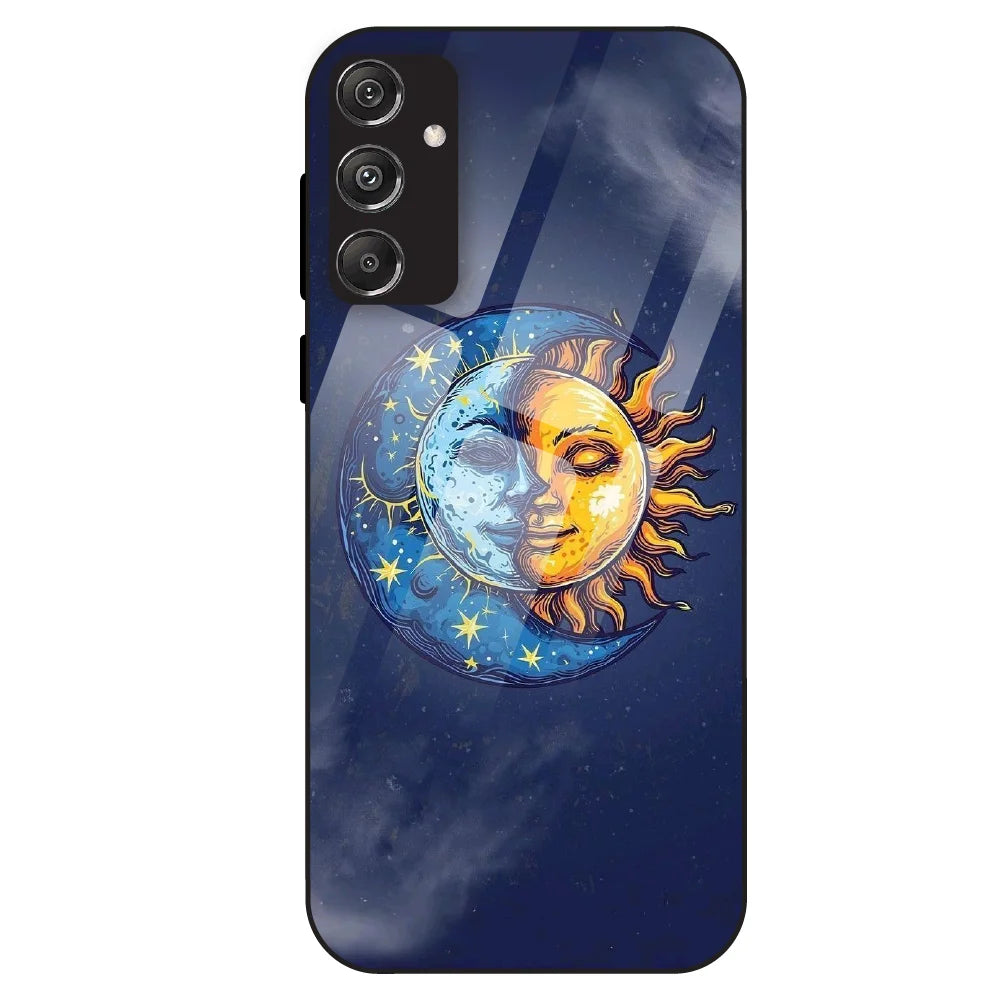Celestial Eclipse Art - Glass Case For Samsung Galaxy M34