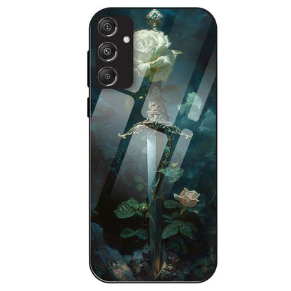 Mystic Sword Rose - Glass Case For Samsung Galaxy M34