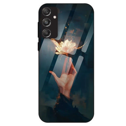 Mystic Hand & Bloom - Glass Case For Samsung Galaxy M34
