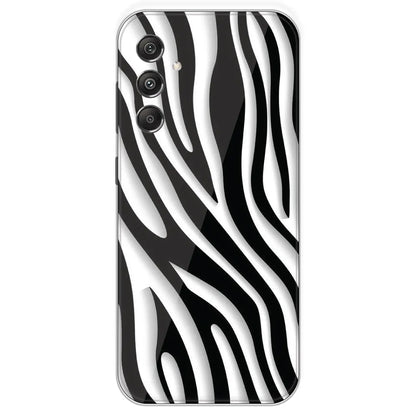 Zebra Print - Printed Silicone Case For Samsung Galaxy M34