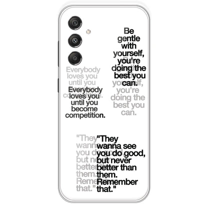 Motivational Quotes - Clear Printed Silicone Case For Samsung Galaxy M34