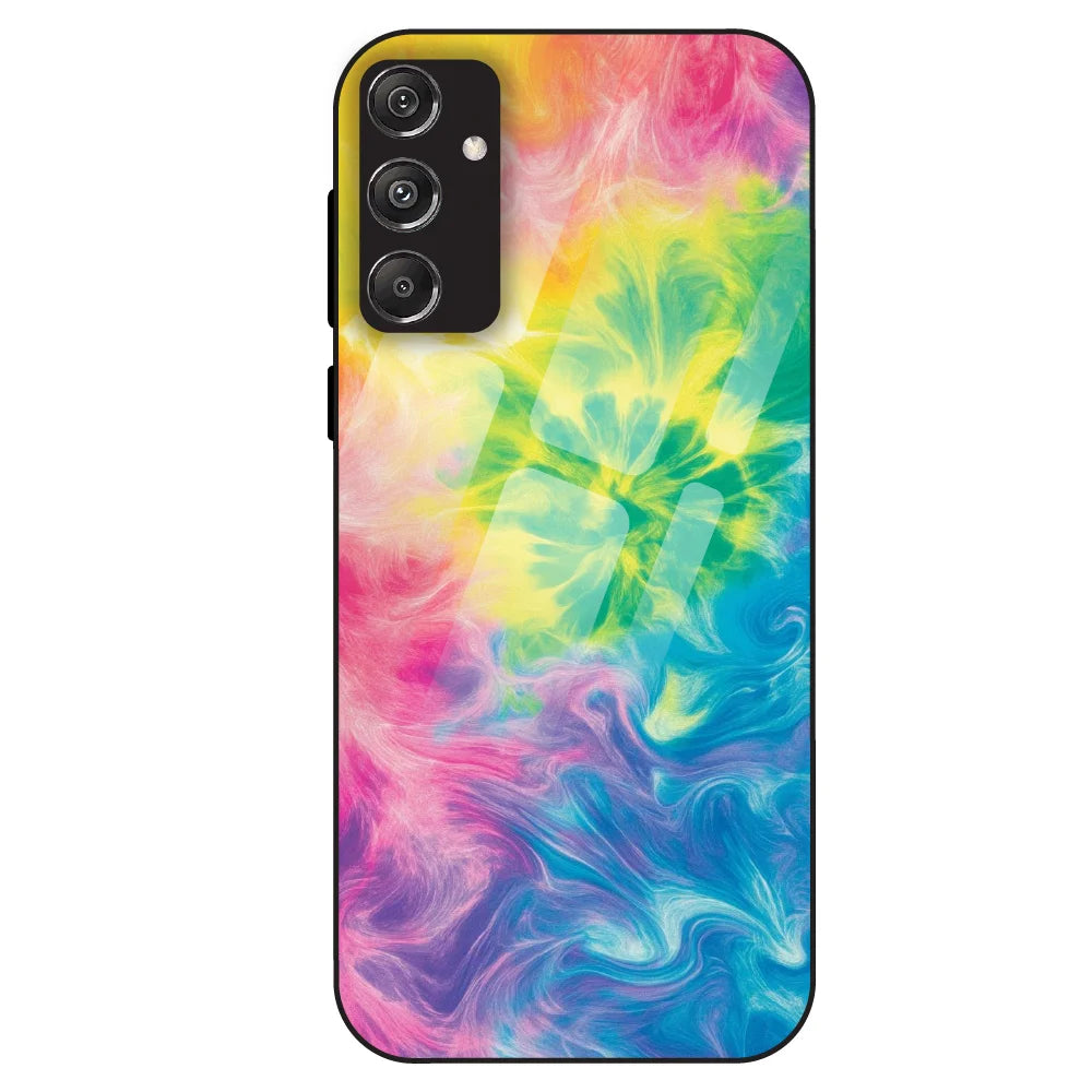 Neon Fluid Dreams - Glass Case For Samsung Galaxy M34