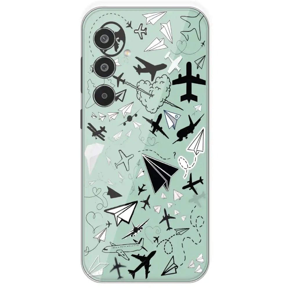 Planes - Printed Silicone Case For Samsung Galaxy M35