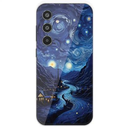The Starry Night - Printed Silicone Case For Samsung Galaxy M35