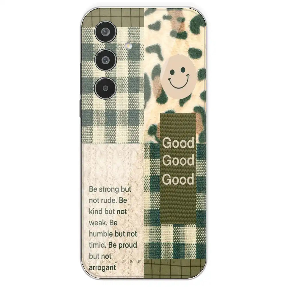 Patchwork Positivity - Printed Silicone Case For Samsung Galaxy M35