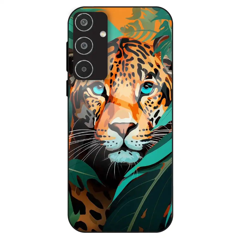 Leopard Jungle Art - Glass Case For Samsung Galaxy M35