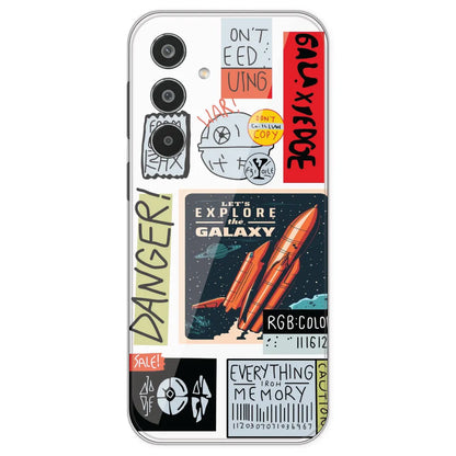 Galaxy - Clear Printed Silicone Case For Samsung Galaxy M35