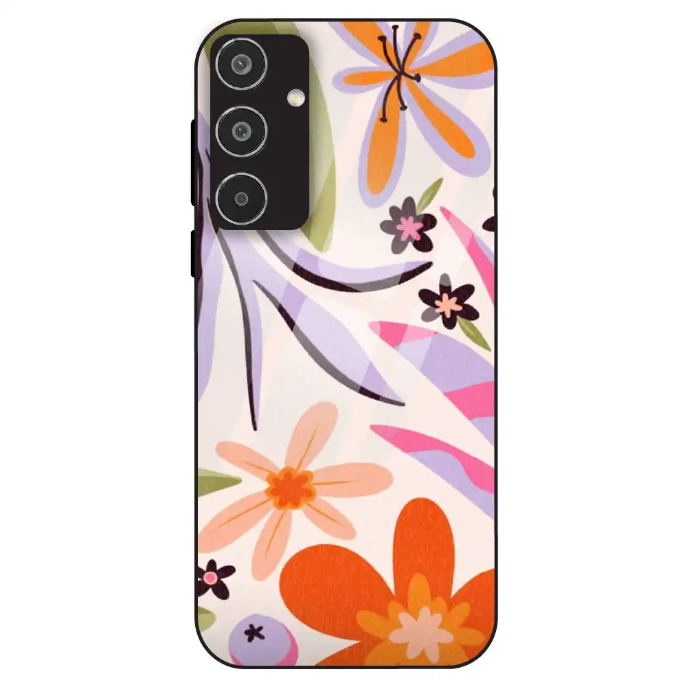 Floral Bliss Aesthetic - Glass Case For Samsung Galaxy M35