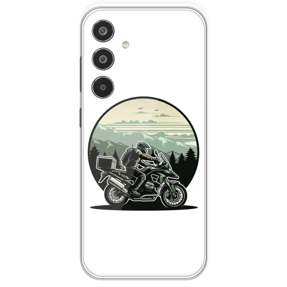 Biker - Printed Silicone Case For Samsung Galaxy M35