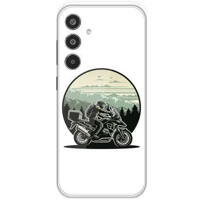 Biker - Printed Silicone Case For Samsung Galaxy M35