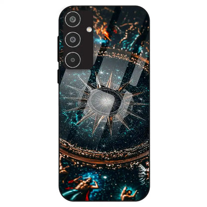 Celestial Star Compass - Glass Case For Samsung Galaxy M35