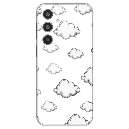 Clouds - Clear Printed Silicone Case For Samsung Galaxy M35