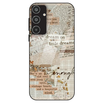 Vintage Quote - Glass Case For Samsung Galaxy M35