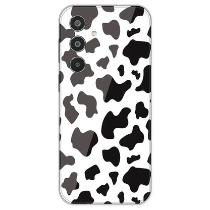 Cow Print - Clear Printed Silicone Case For Samsung Galaxy M35