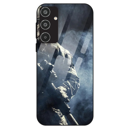 Tactical Soldier - Glass Case For Samsung Galaxy M35
