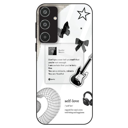 Monochrome Self-Love - Glass Case For Samsung Galaxy M35
