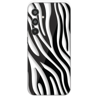 Zebra Print - Printed Silicone Case For Samsung Galaxy M35