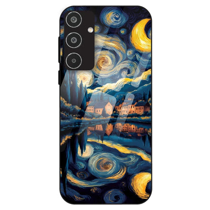 Starry Night Dreamscape - Glass Case For Samsung Galaxy M35