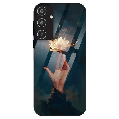 Mystic Hand & Bloom - Glass Case For Samsung Galaxy M35