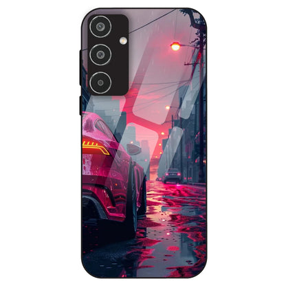 Neon Street Racer - Glass Case For Samsung Galaxy M35