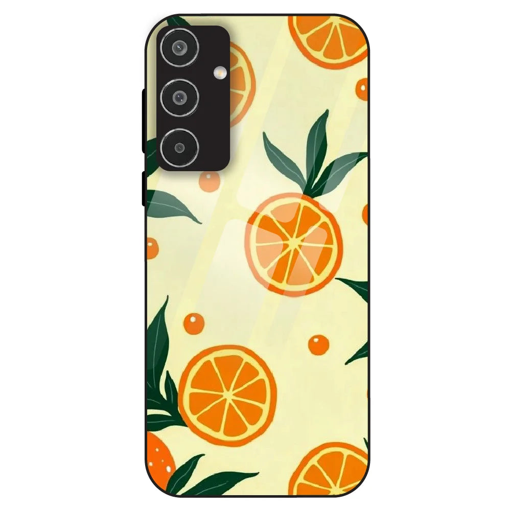 Citrus Orange Fresh - Glass Case For Samsung Galaxy M35
