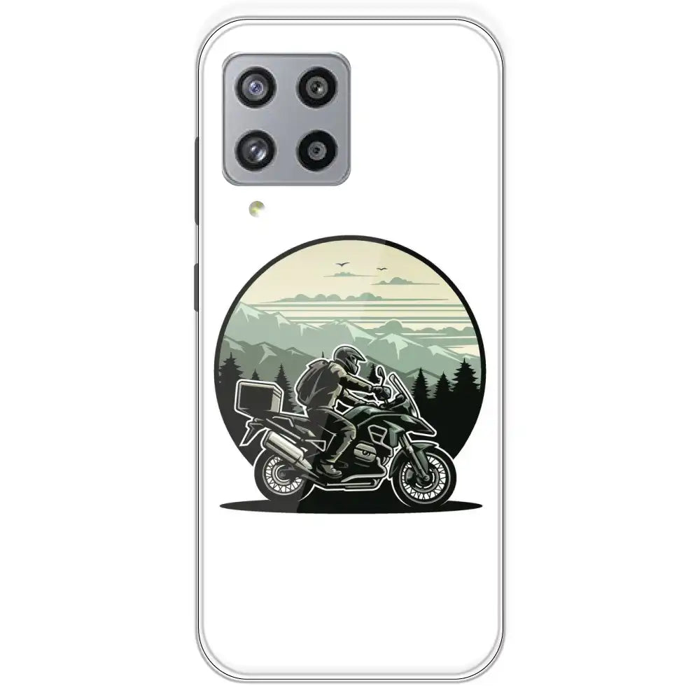 Biker - Printed Silicone Case For Samsung Galaxy M42