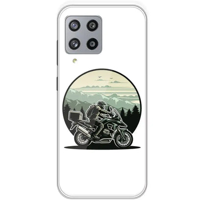 Biker - Printed Silicone Case For Samsung Galaxy M42