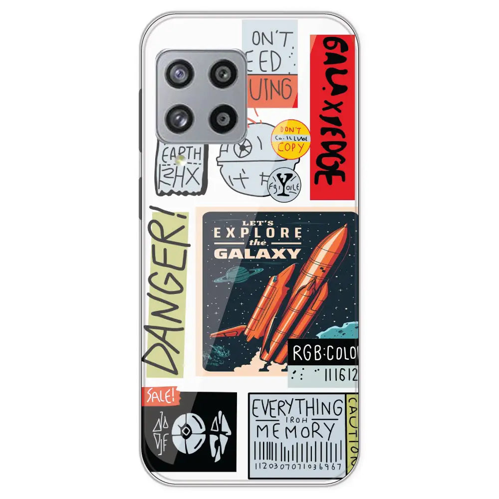 Galaxy - Clear Printed Silicone Case For Samsung Galaxy M42