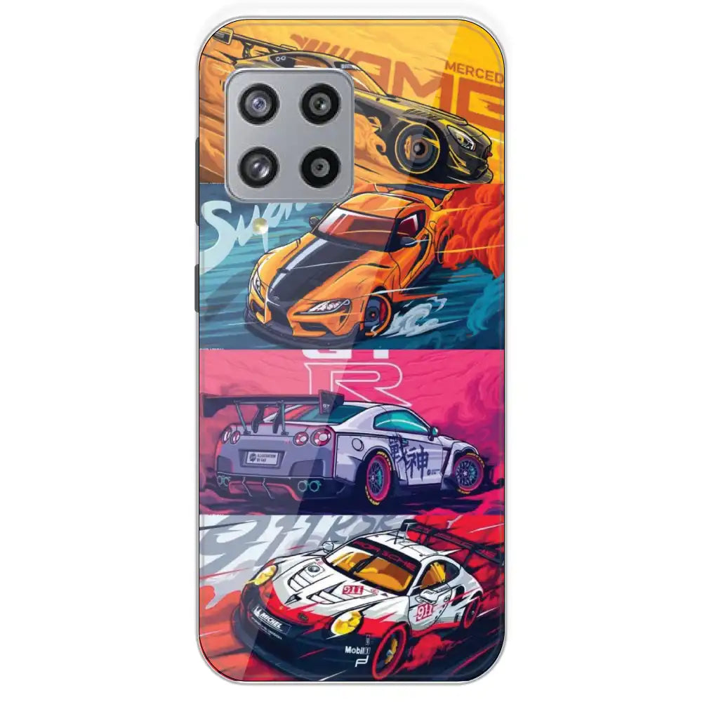 Sports Cars - Printed Silicone Case For Samsung Galaxy M42