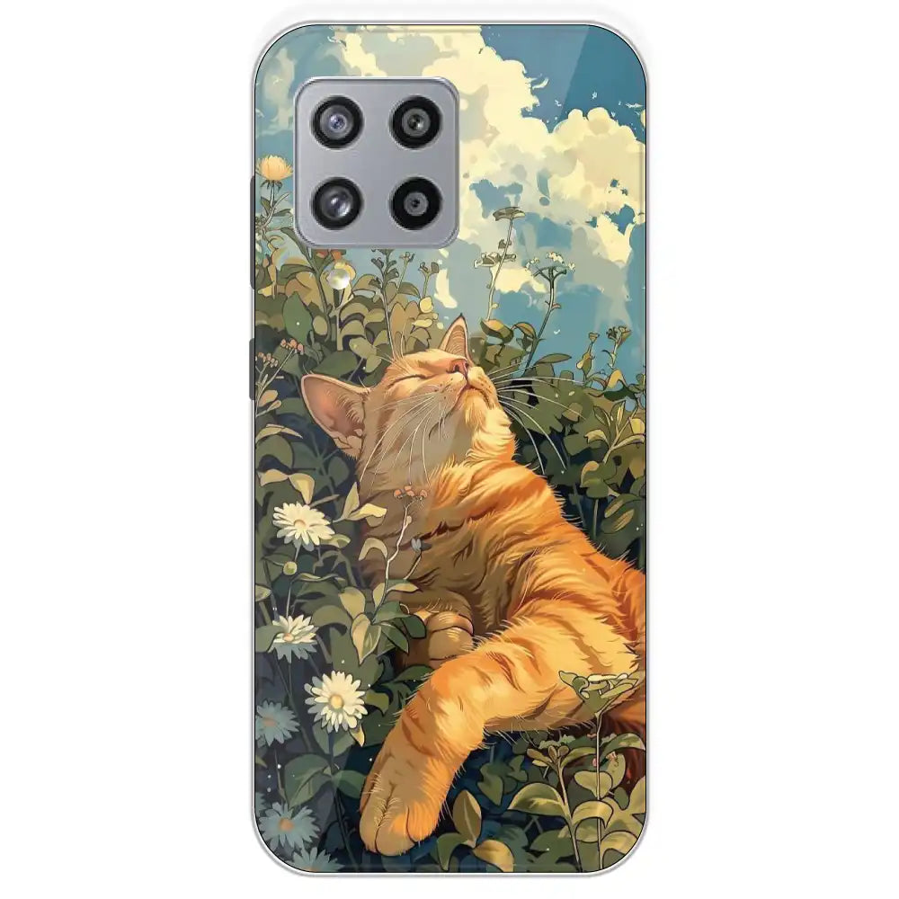 Garfield Sleeping - Printed Silicone Case For Samsung Galaxy M42